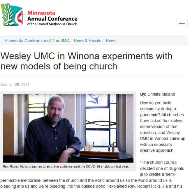 Wesley UMC Recognized for Innovative Models of Being Church